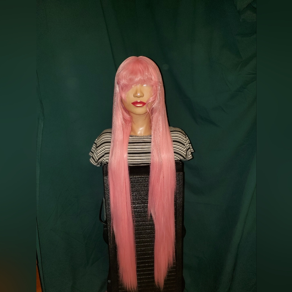 100cm pink wig
